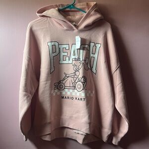 🆕Girls Size XXL (14-16)- Princess Peach Mario Kart Hoodie💖🍑